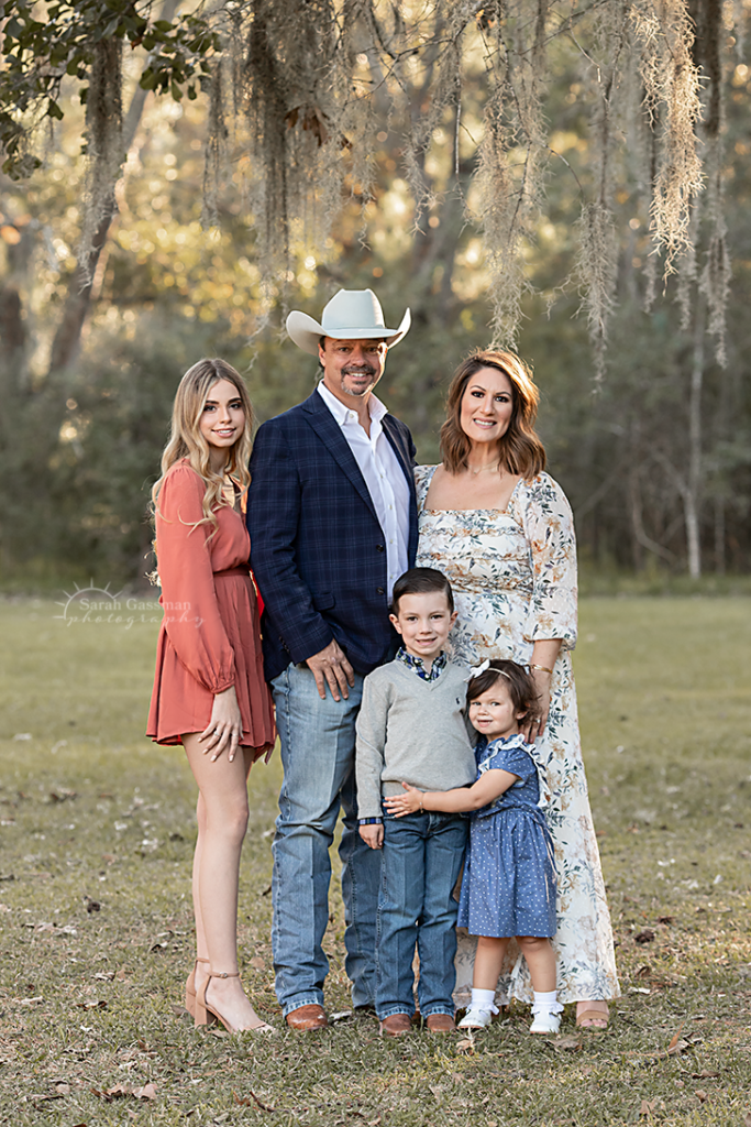 outdoor family photo session in park in Cypress, Texas; Cypress family photographer